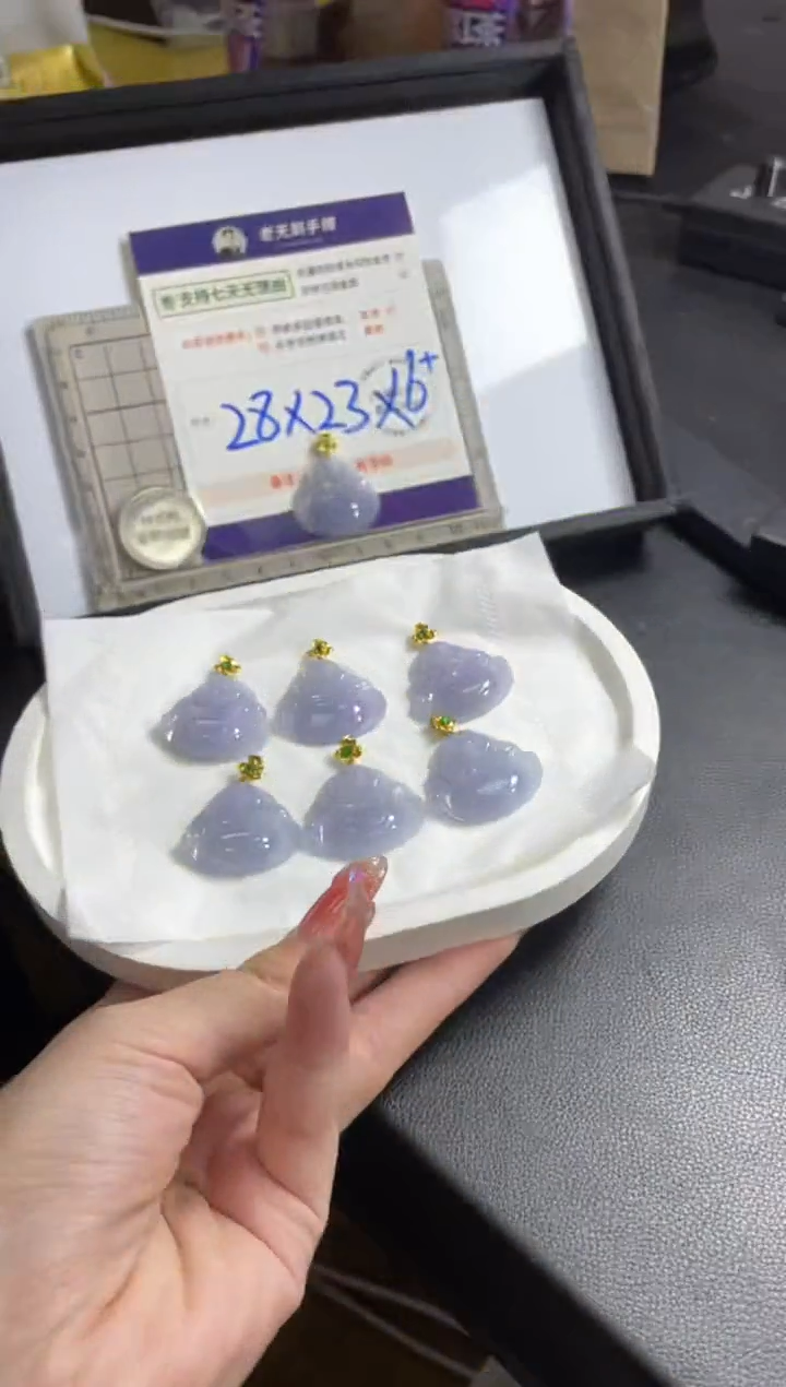 【闪购商品】翡翠挂件18K金镶嵌1佛公FL19配绳/多样性发其一CP