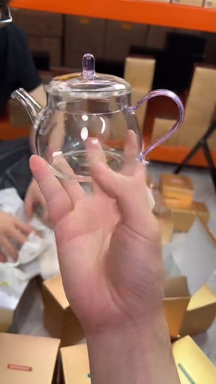 @@禾器晶彩青云壶浅紫色