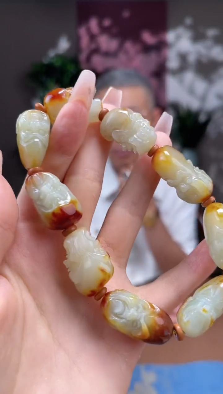 和田玉未镶嵌颈饰S036