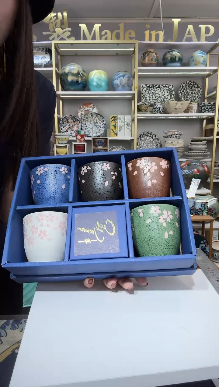 陶瓷手握杯5件套