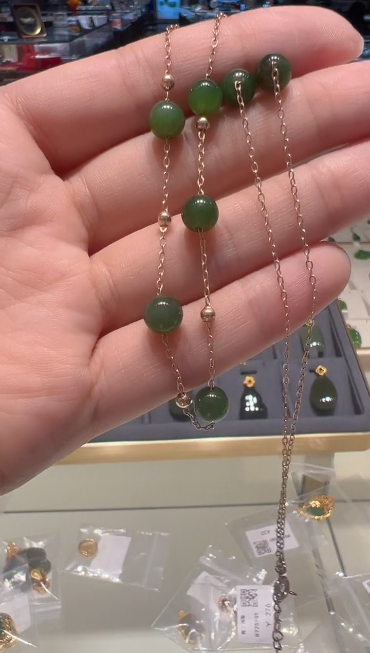 【闪购商品】和田玉颈饰银S925镶嵌111111