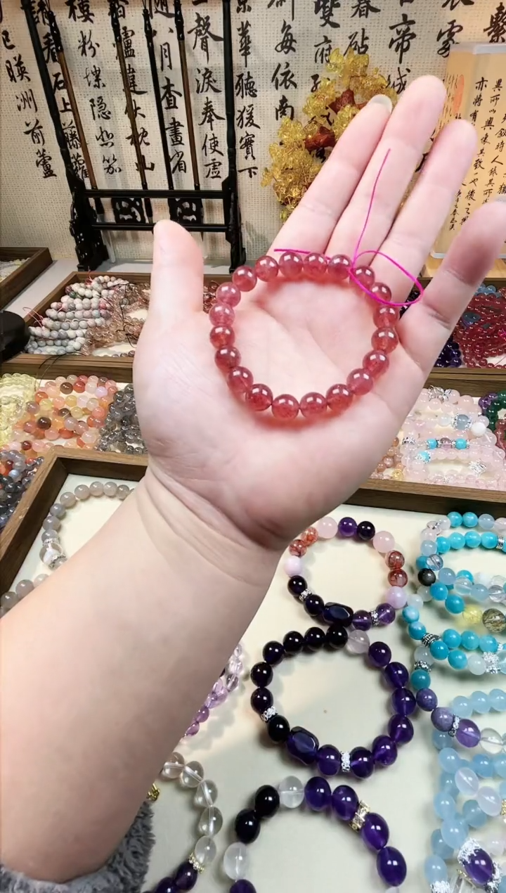 【闪购商品】硅化玉手链合金紫水晶手串，尺寸10mm+ 保真保天然