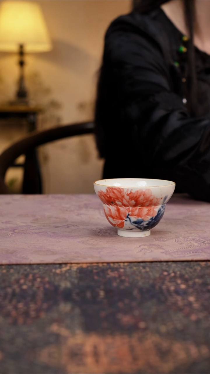 杯景德镇陶瓷杯碗柴烧多人