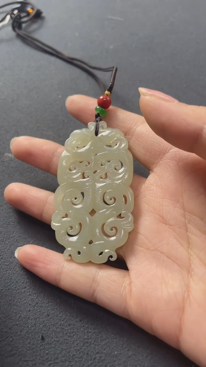 【闪购商品】铜和田玉龙纹挂件Z 