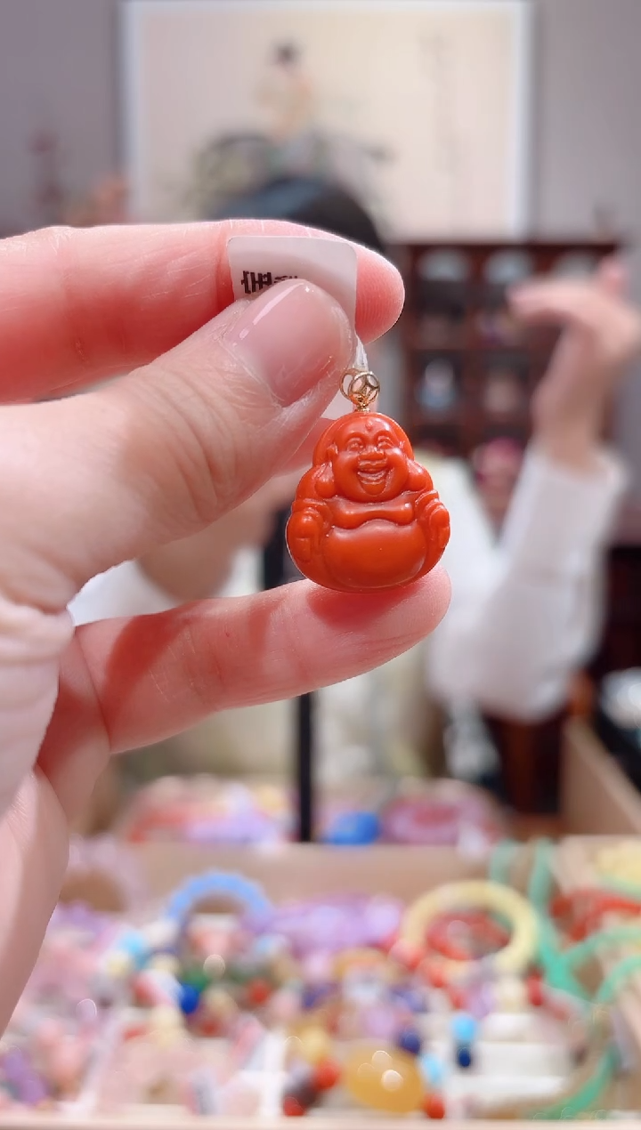 【闪购商品】南红玛瑙颈饰18K金镶嵌设计款珠串