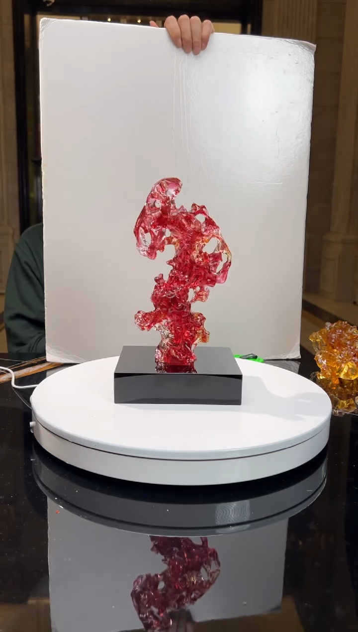 【闪购商品】茶宠 CML001金红小号+14*16黑座