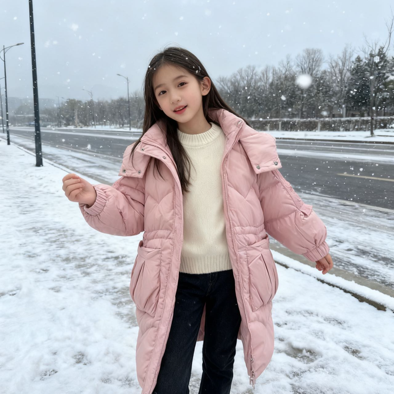 6622高端专享冬款羽绒服粉色（老林专属）