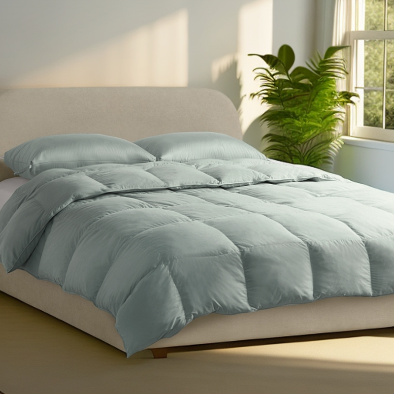 【轻氧羽境】高蓬东北大朵白鸭春秋地暖被超柔静音家用舒适羽绒被