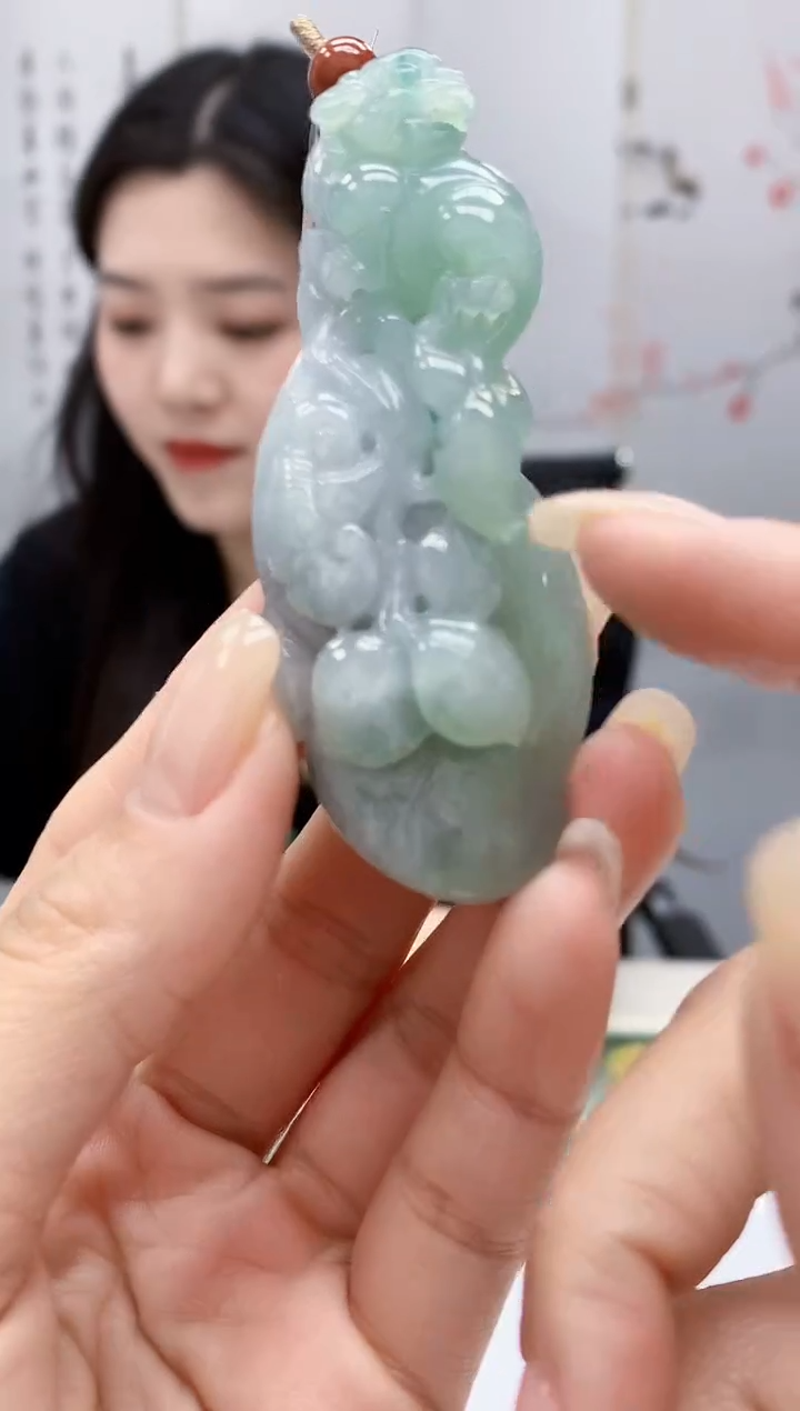 【闪购商品】定制翡翠未镶嵌0405lr-毛货挂件10