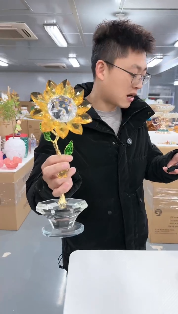 【闪购商品】玻璃云泰0026向日葵