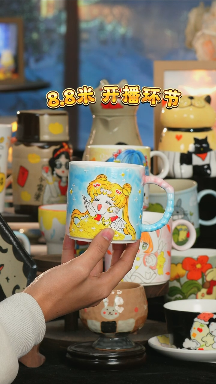 【闪购商品】小幸运纯手工手绘陶瓷