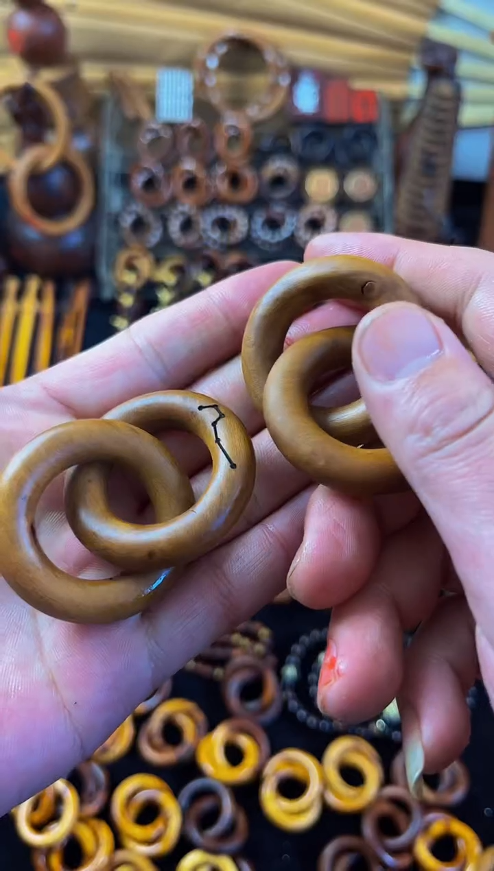 【闪购商品】木枣木乾坤圈小圈微雷胶款