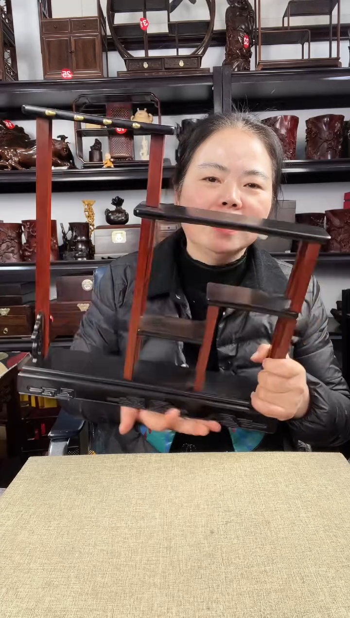 木瑕疵笔架老李红木工艺品