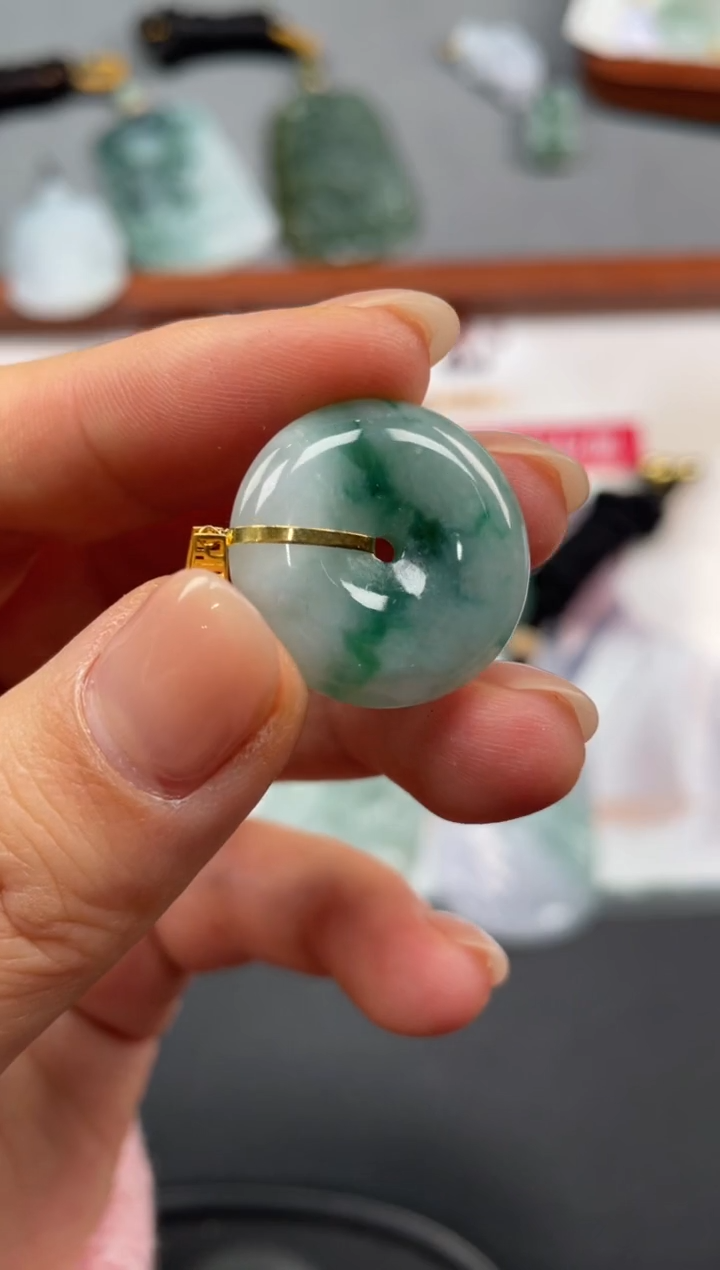 【闪购商品】定制翡翠18K金镶嵌02-19HDJT0130202