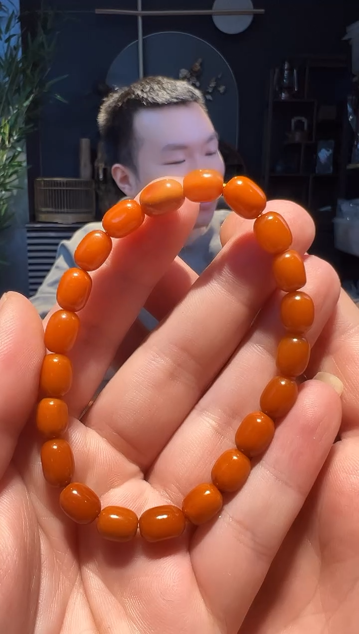 【闪购商品】蜜蜡手串未镶嵌7+枣蜡串