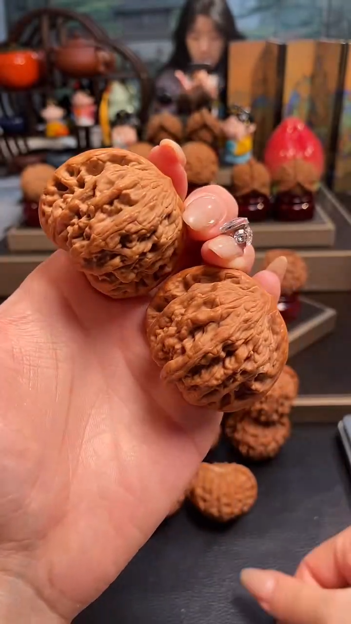 【闪购商品】文玩核桃把件F407麦虎44