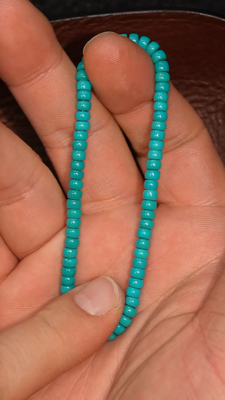 未镶嵌绿松石套链冲赛康胡子哥，DIY一102