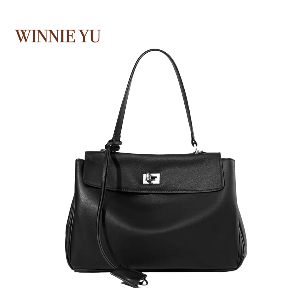 小众设计复古托特包腋下手提包斜跨包大容量通勤单肩包 F168