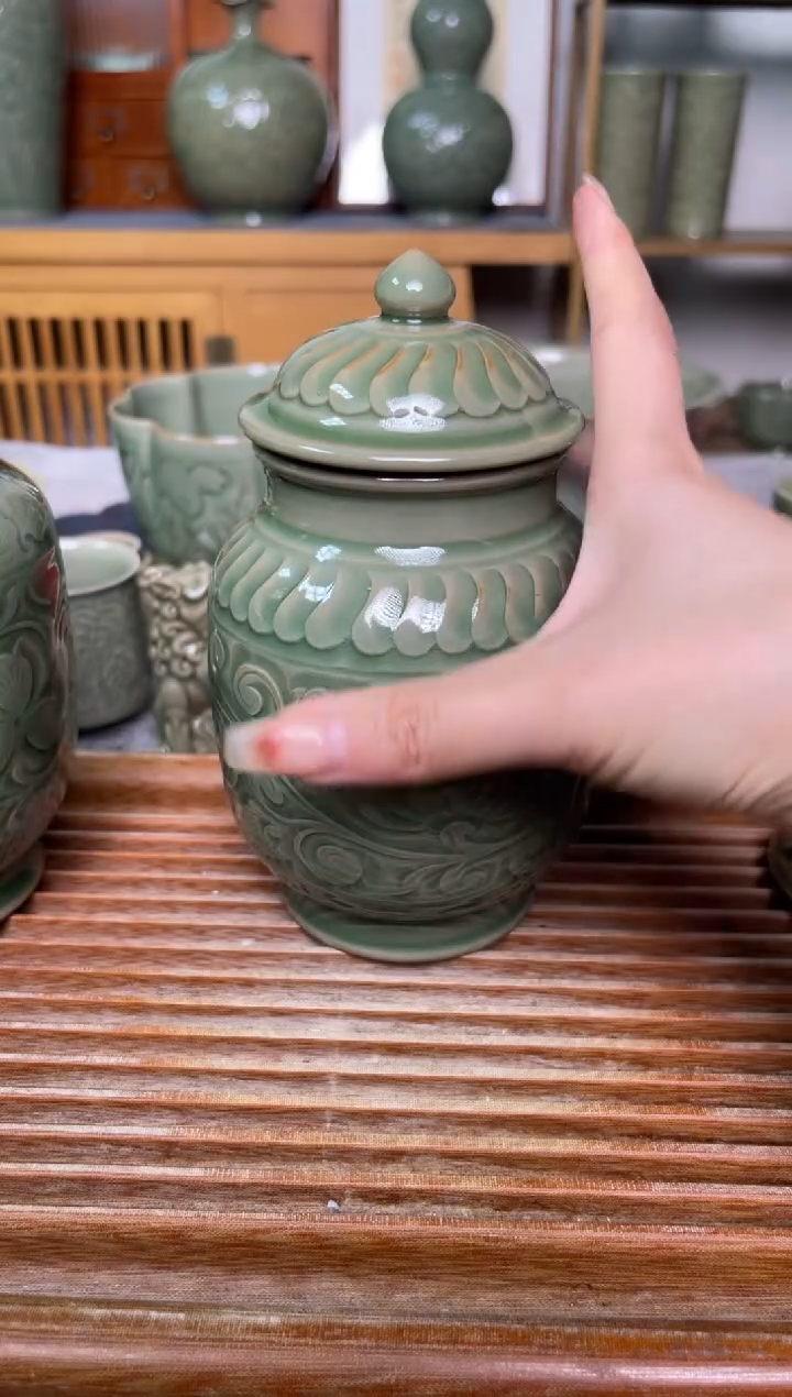 【闪购商品】其他117纯手工秘色茶叶罐