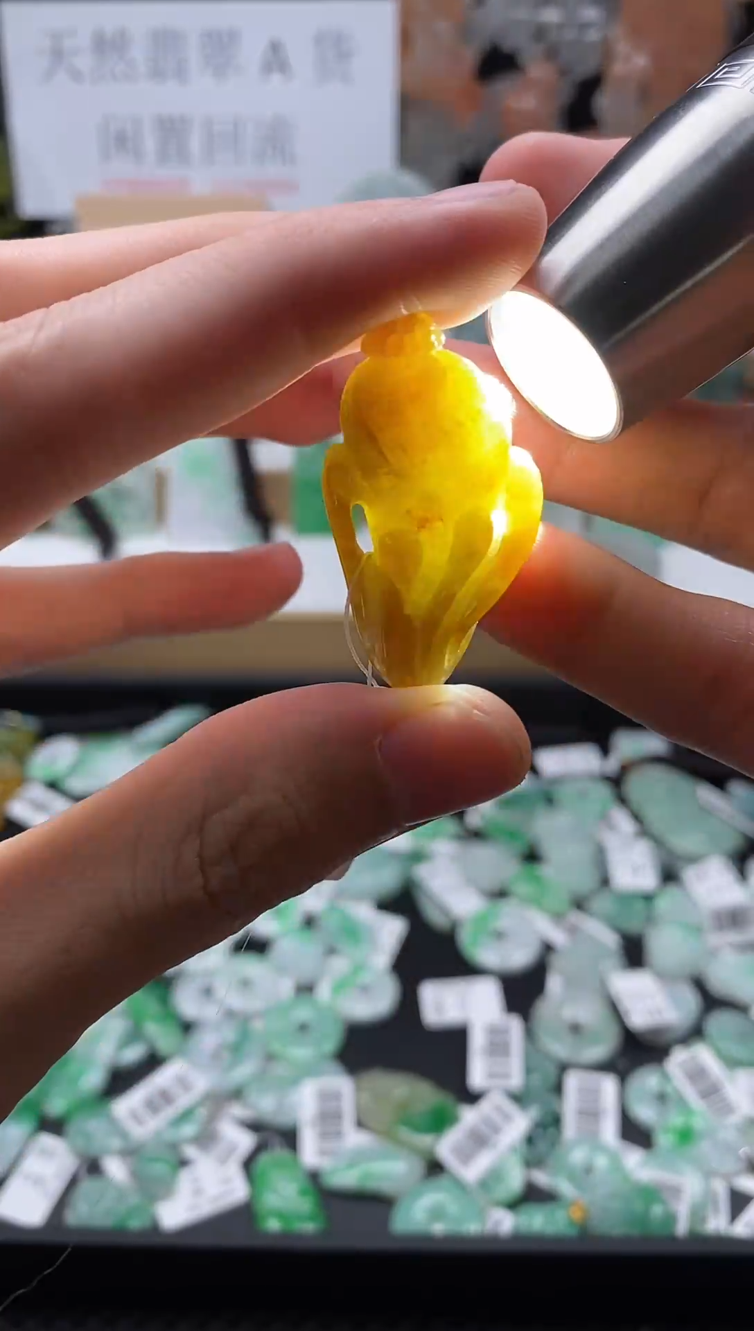 【闪购商品】翡翠颈饰未镶嵌139人参吊坠