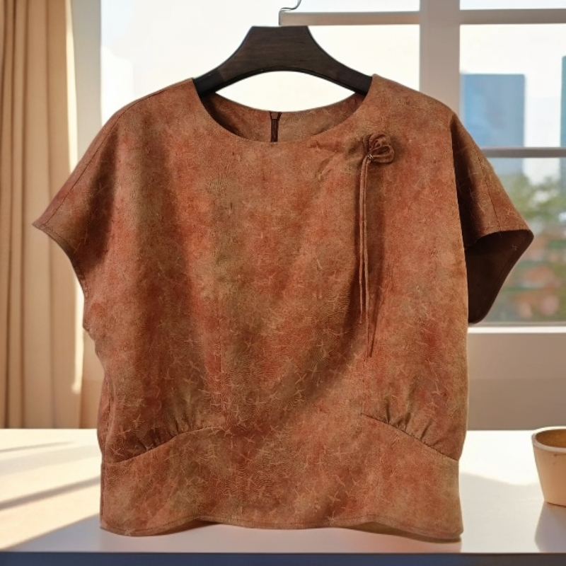 【果缎梅姐专属】香云纱上衣S7390X