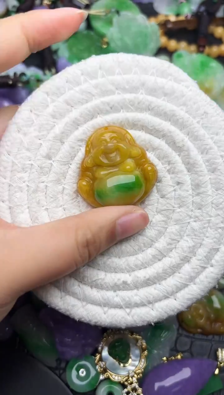 颈饰未镶嵌翡翠缅甸翡翠吊坠