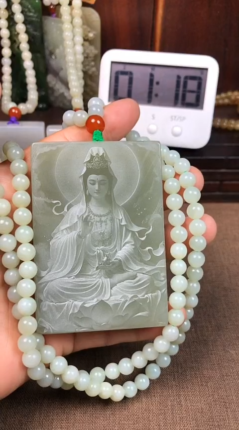 【闪购商品】和田玉颈饰未镶嵌和田玉挂件一个王