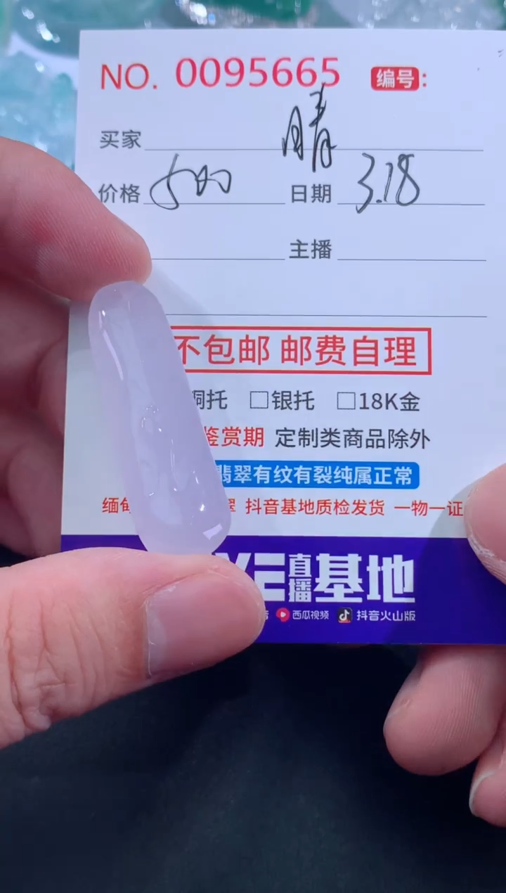 【闪购商品】翡翠未镶嵌颈饰晴