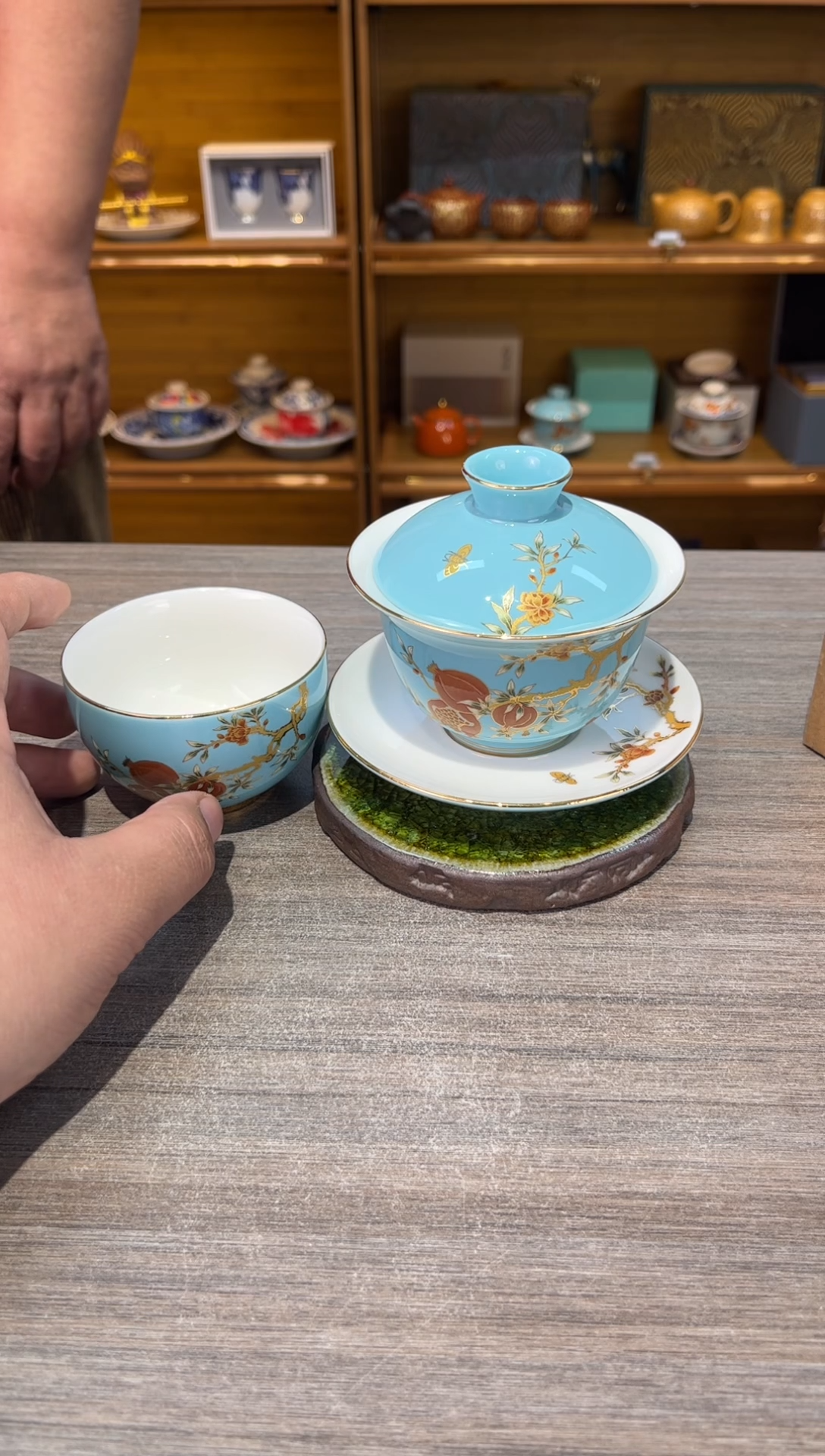【闪购商品】蓝石榴加一杯茶具茶具