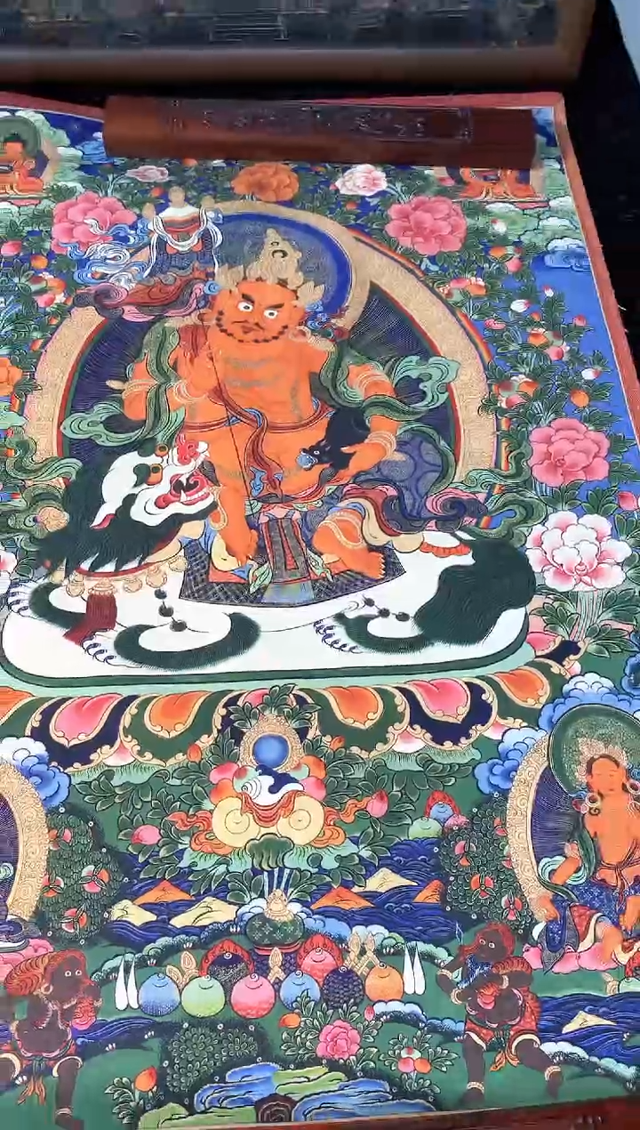 卷轴画16132红财神