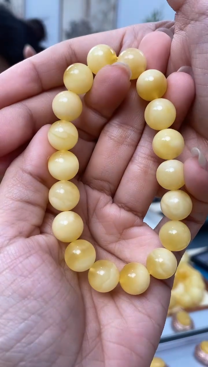 【闪购商品】琥珀裸石未镶嵌天然琥珀蜜蜡手串
