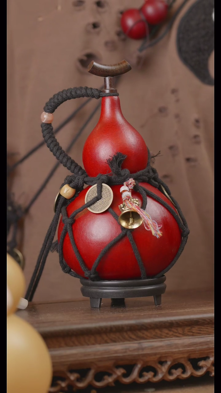 【闪购商品】391号精品天然大漆工艺防渗内胆酒葫芦~