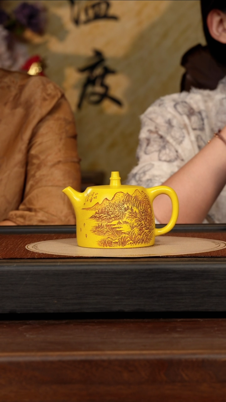 茶壶紫砂宜兴紫砂QYJ 帝王本绿 汉铎 