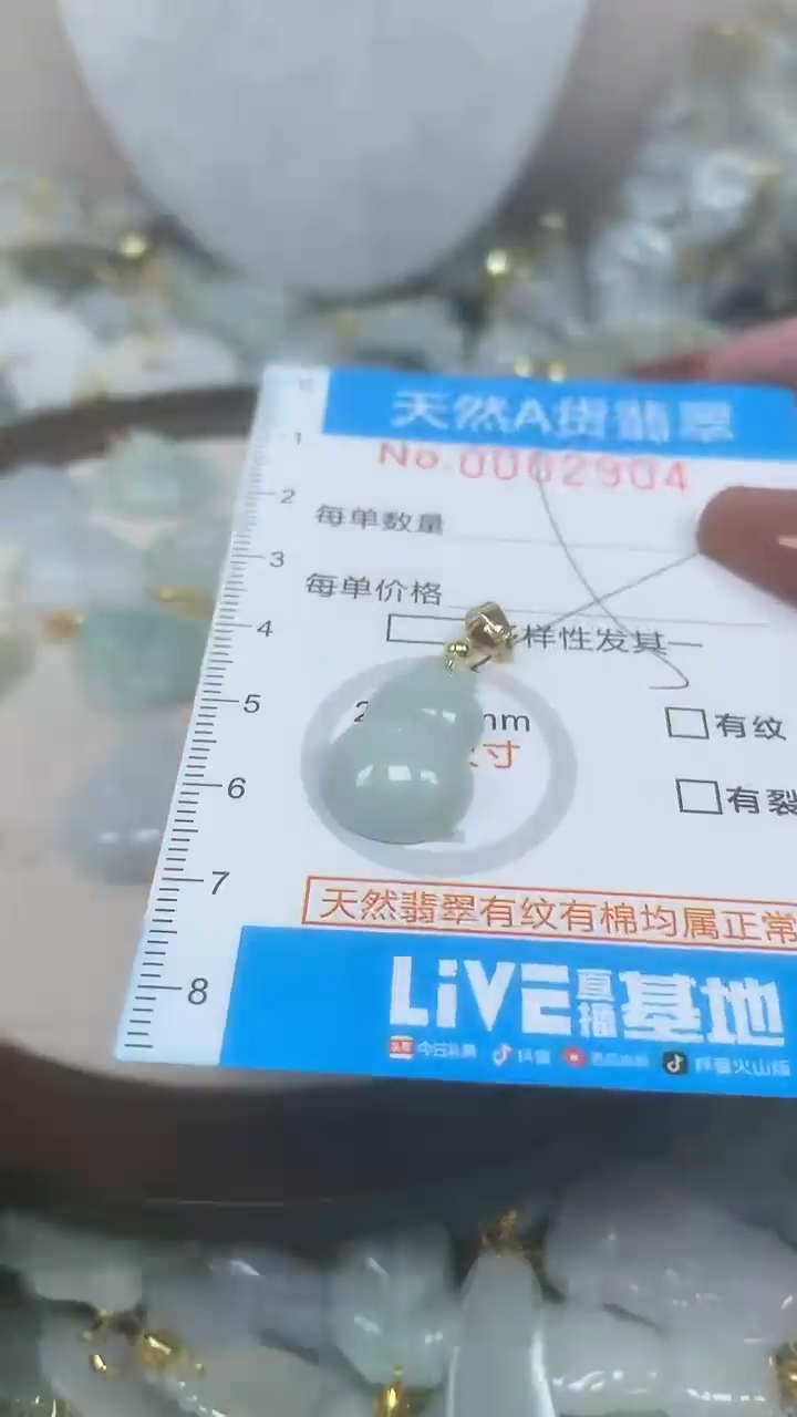 翡翠未镶嵌颈饰净货挂件-2904