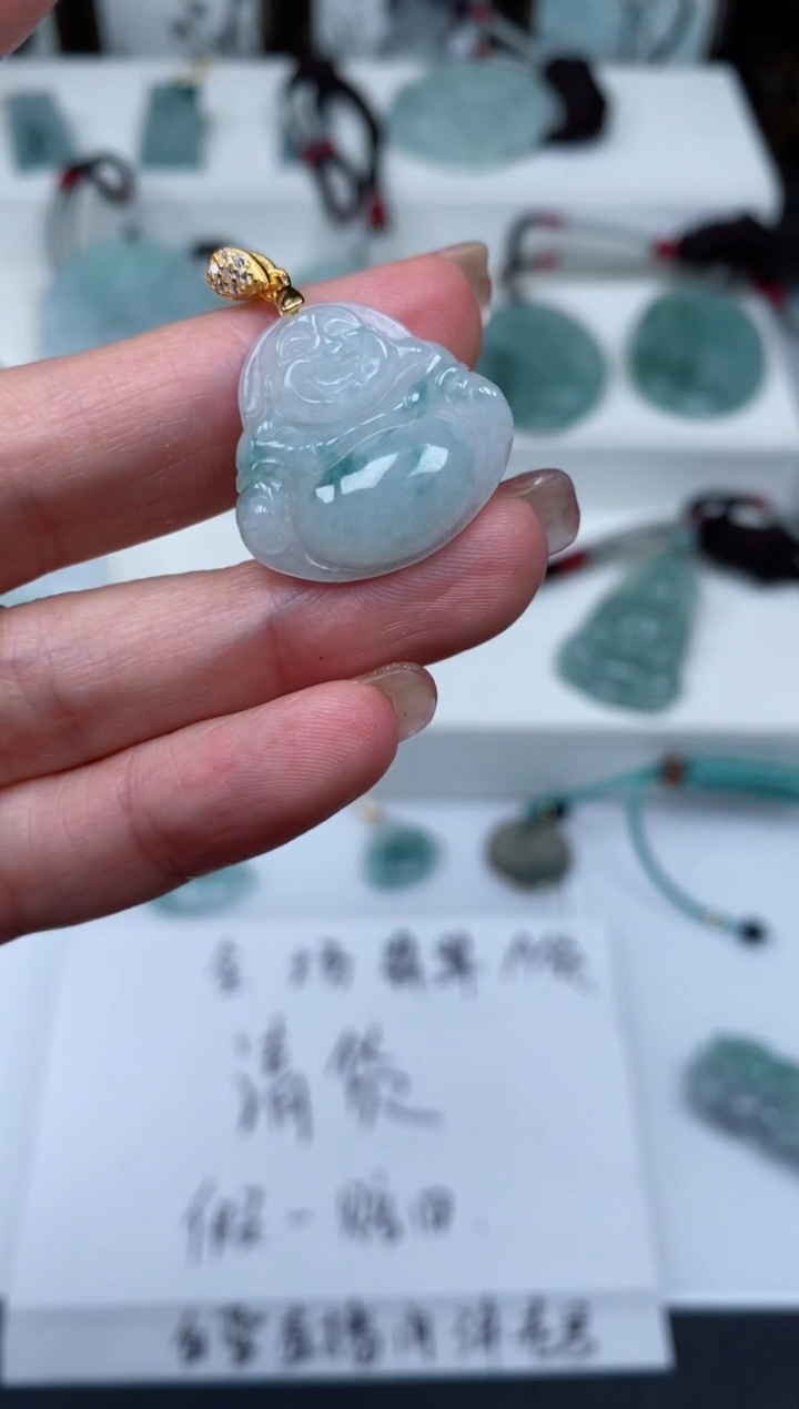 【闪购商品】翡翠颈饰银S925镶嵌吊坠