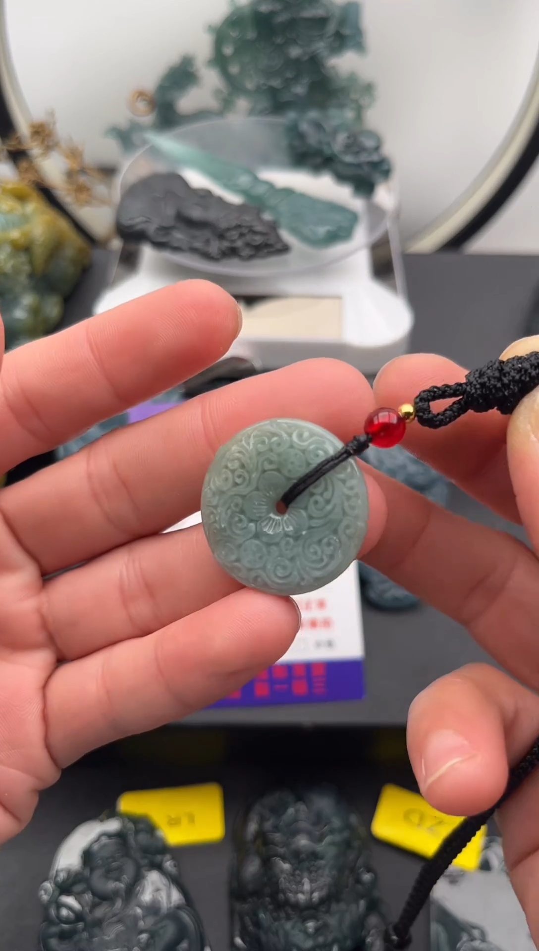 颈饰未镶嵌翡翠花开富贵