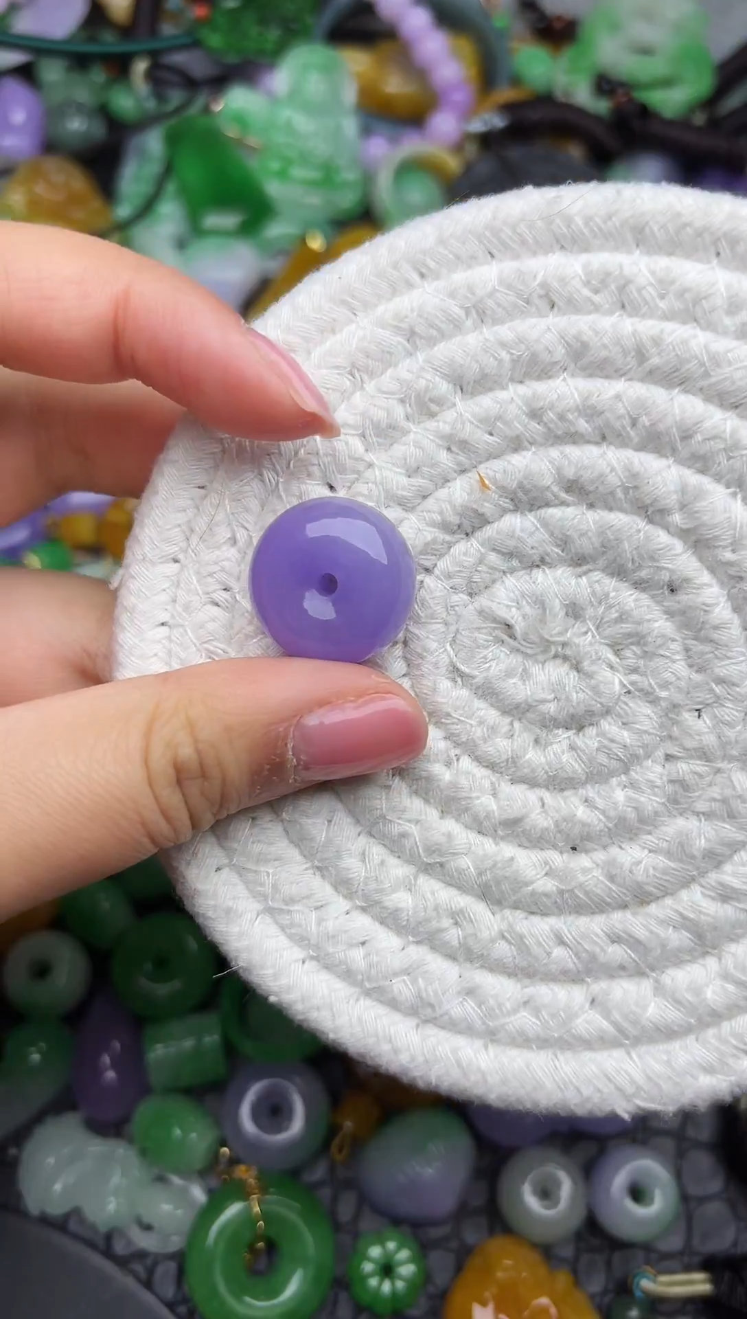 颈饰未镶嵌翡翠缅甸翡翠吊坠