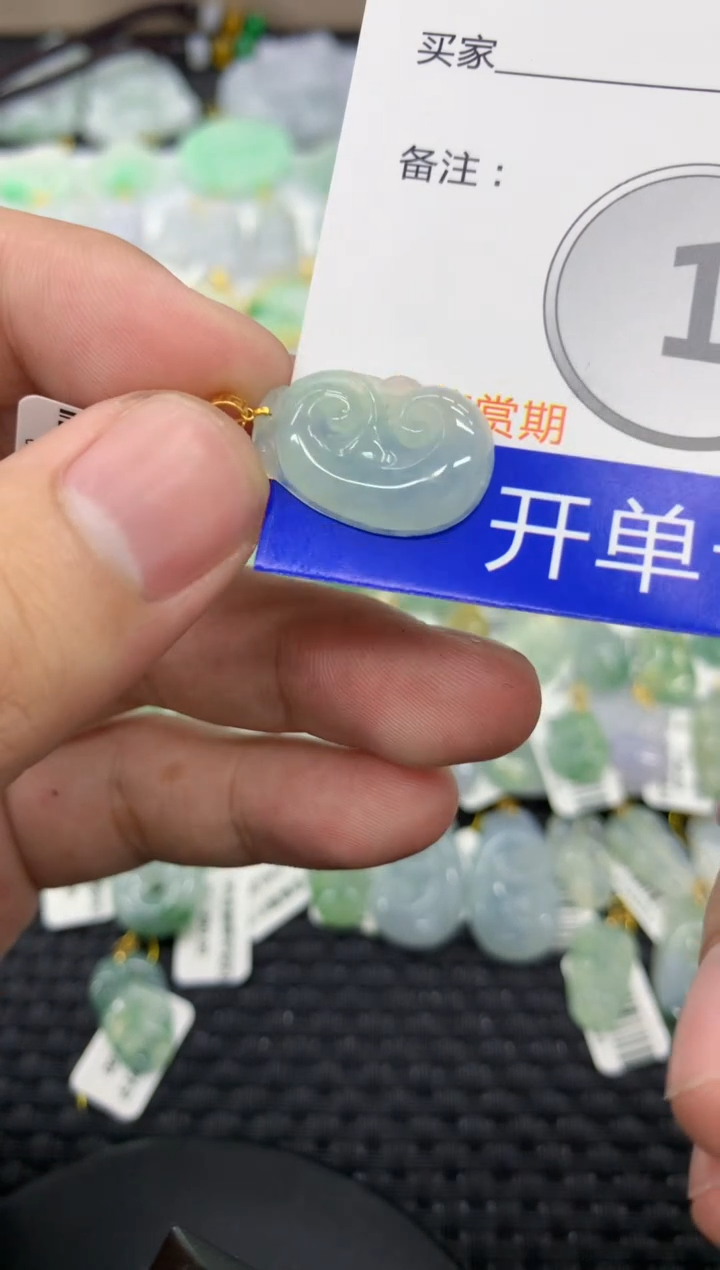 【闪购商品】翡翠颈饰18K金镶嵌1111111111