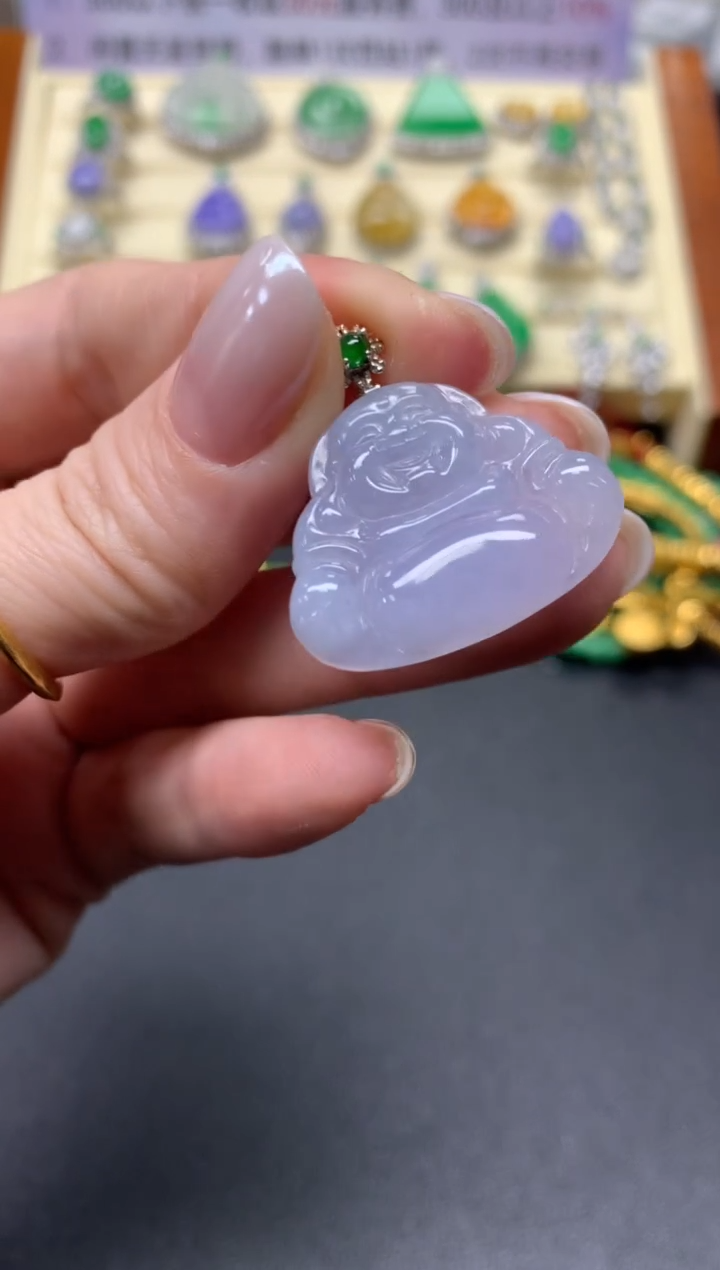 【闪购商品】翡翠吊坠(不含链)18K金镶嵌吊坠|600+60