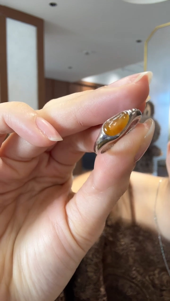 【闪购商品】翡翠戒指银S925镶嵌银镶