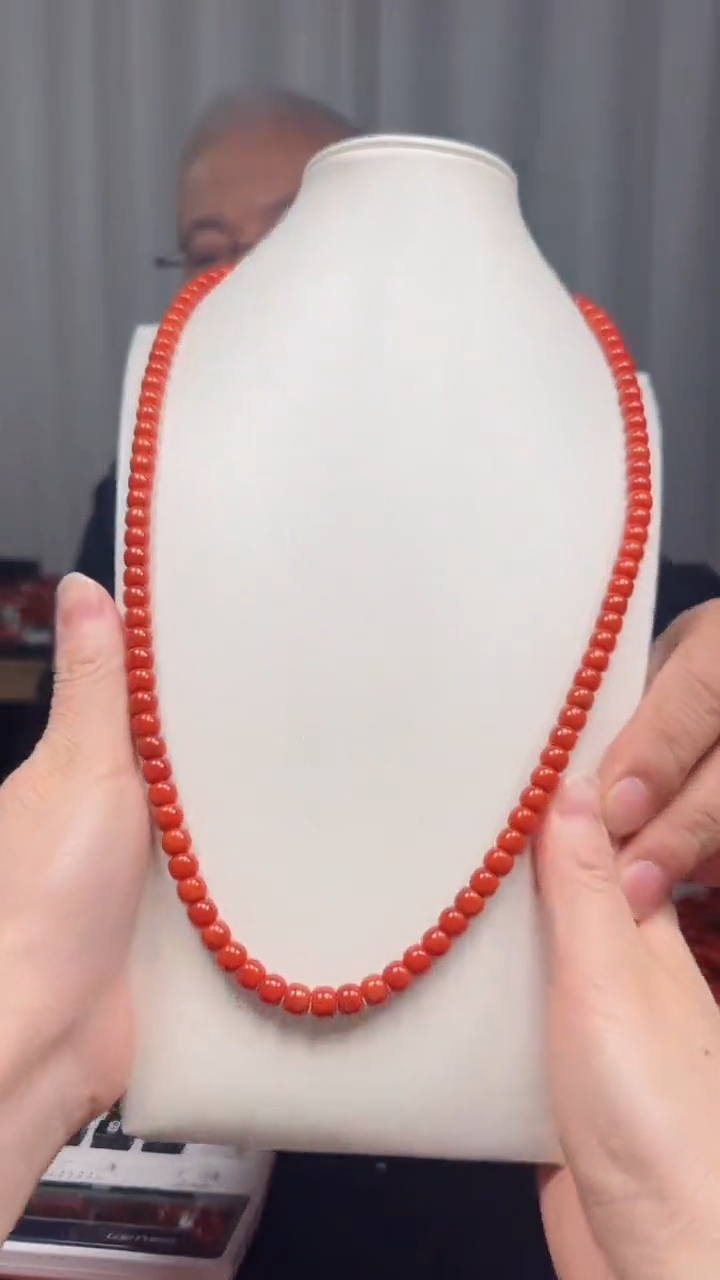 未镶嵌多样性发一件南红玛瑙【高货】锦红7mm保山直切多圈 