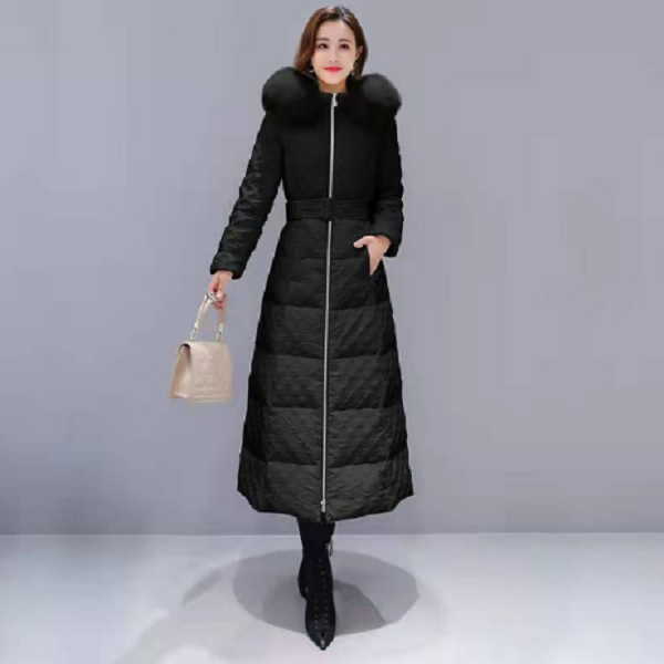 【明星同款】女孩别哭长款时尚休闲女款羽绒服996