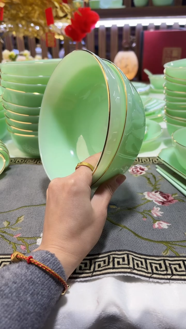 玉瓷   6.5英寸面碗2个景德镇陶瓷