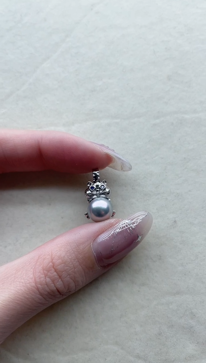 【闪购商品】海水珍珠吊坠银S925镶嵌103