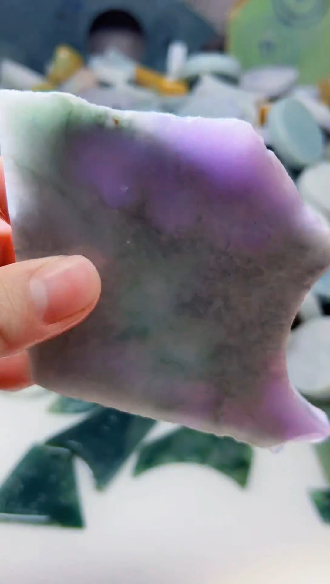 裸石翡翠天然翡翠A货余 南 697