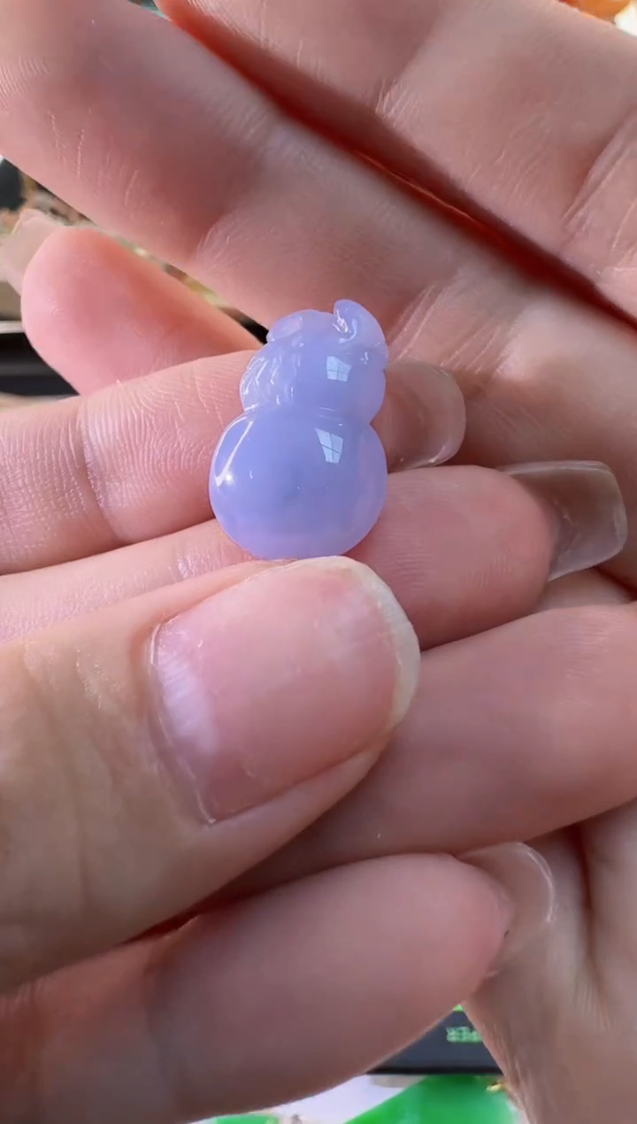 【闪购商品】翡翠18K金镶嵌颈饰缅甸翡翠A货挂件