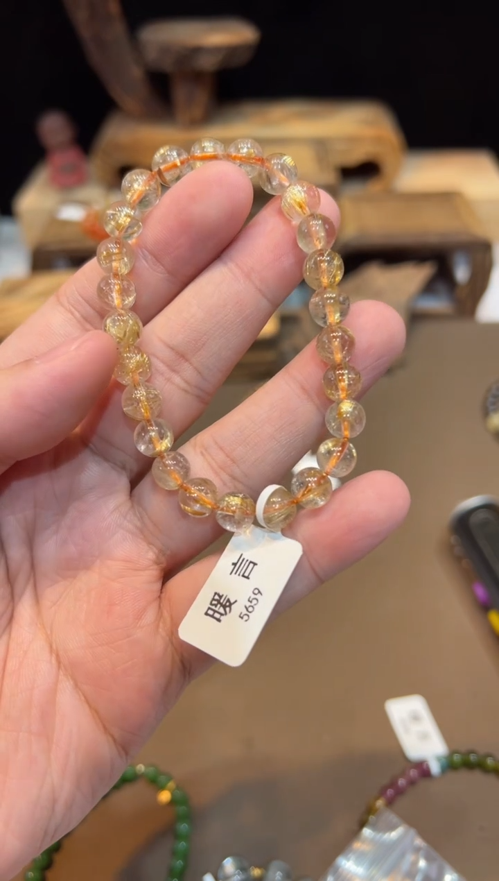 水晶手链未镶嵌手饰@@5659