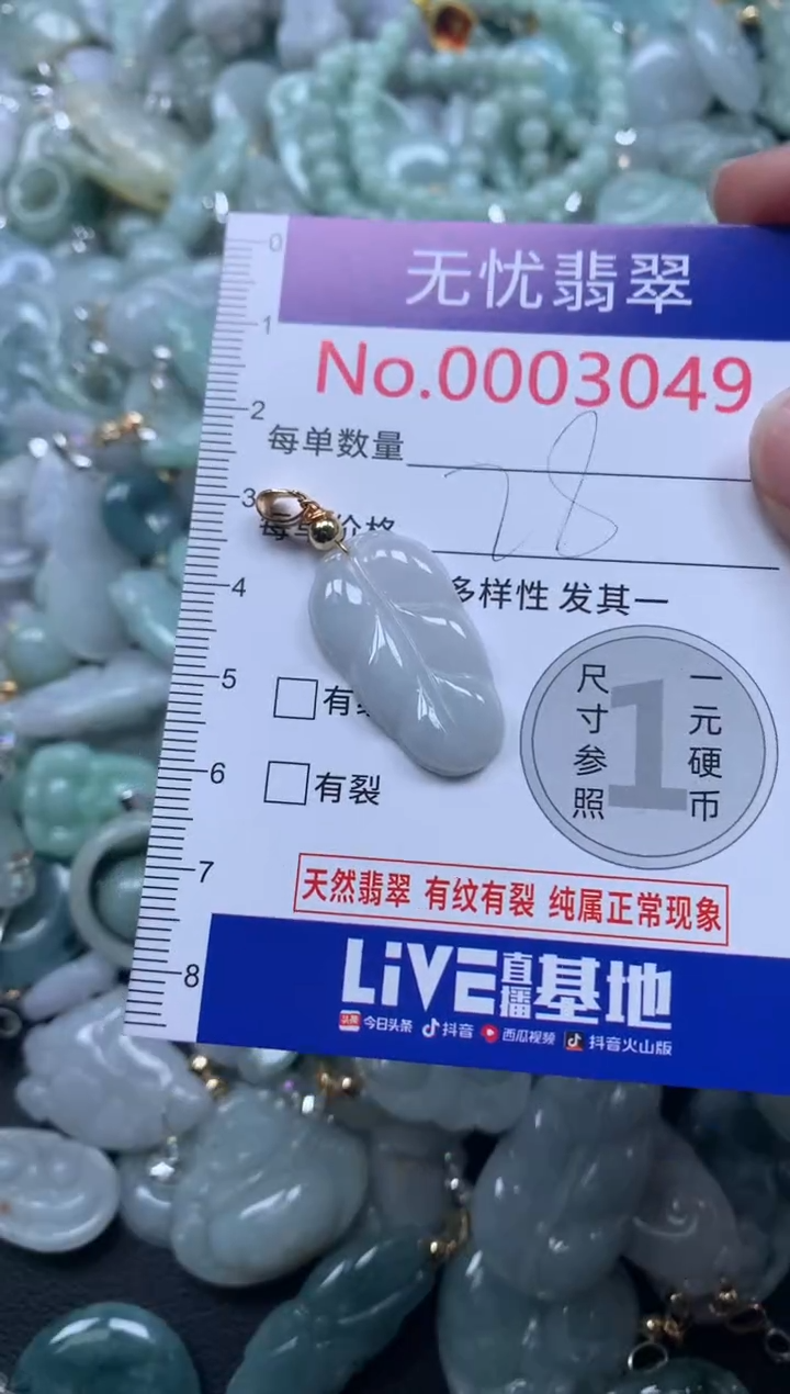 颈饰未镶嵌翡翠3049