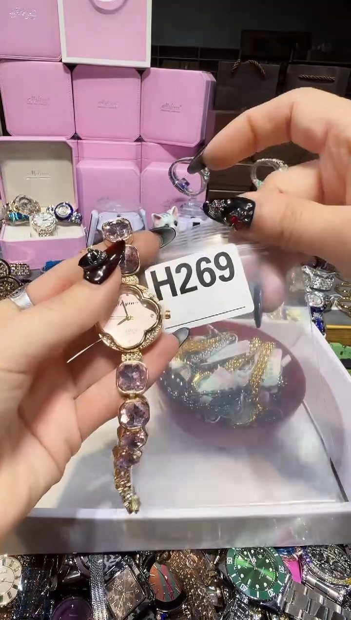 石英机芯不锈钢不锈钢直播定闪专用