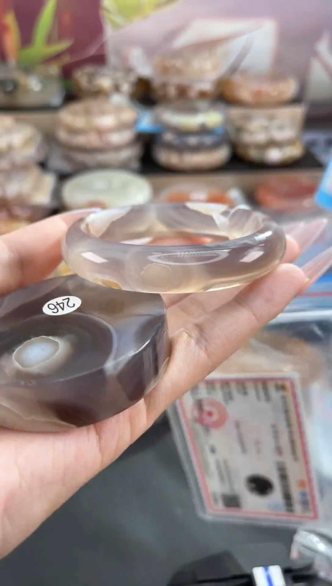 未镶嵌手镯石英质玉55